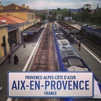 Photo taken at Aix-en-Provence Railway Station by RongLive on 4/30/2013