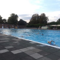 Photo taken at Brockwell Lido by Alex G. on 8/23/2018