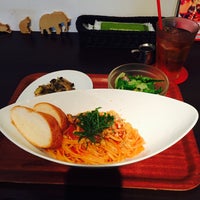 Photo taken at Cafe Salon KARASUMA KYOTO by Yuka S. on 7/19/2015