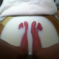 Photo taken at Jin Soon Natural Hand and Foot Spa by Jessica W. on 11/13/2012