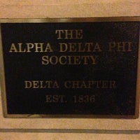 Photo taken at Alpha Delta Phi (ADP) by Robert S. on 10/20/2012