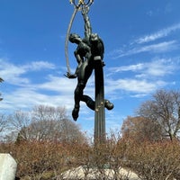 Photo taken at Rocket Thrower Statue by Javier A. on 3/19/2022