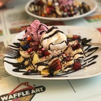 Photo taken at Waffle Art by sina a. on 7/31/2018