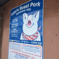 Photo taken at John&amp;#39;s Roast Pork by Bob Q. on 8/4/2018