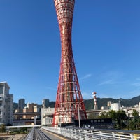 Photo taken at Kobe Port Tower by Tatsushi I. on 10/4/2021