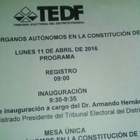 Photo taken at Tribunal electoral del distrito federal by Aylaty on 4/11/2016