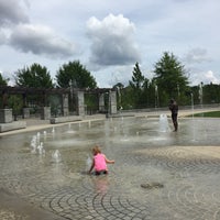 Photo taken at Piedmont Park Legacy Fountain by Anastasia H. on 9/4/2018