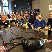Photo taken at Berlin Tech Meetup by Juergen S. on 4/24/2014