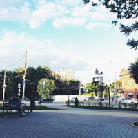 Photo taken at Сквер (перекресток Горького и Введенской) by Nicolay P. on 6/22/2014