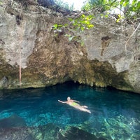 Photo taken at Gran Cenote by Jenna B. on 4/24/2023