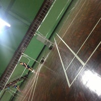 Photo taken at cat  badminton  court by Oui K. on 8/23/2013