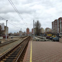 Photo taken at Станція швидкісного трамваю «Олександра Сабурова» by Максим M. on 3/1/2019