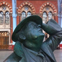 Photo taken at London St Pancras International Railway Station (STP) by Justin M. on 5/1/2013