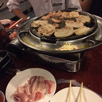 Photo taken at 삼겹살 치스 Korean cheese BBQ by Lobster Bucket by Naparichat P. on 6/17/2017