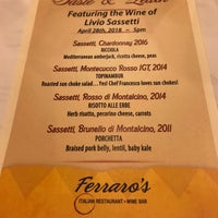 Photo taken at Ferraro&#39;s Italian Restaurant &amp; Wine Bar by Melissa C. on 4/29/2018