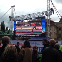 Photo taken at Volkswagen Maraton Praha / Marathon Prague by Inese S. on 5/11/2014