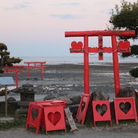 Photo taken at 海中鳥居・海中道路 by なな on 1/1/2024