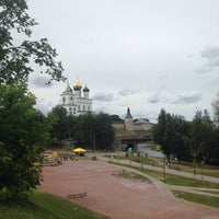 Photo taken at Набережная Псковы by Maria S. on 6/23/2018