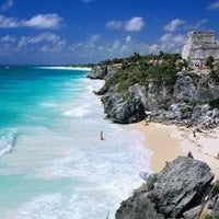 Photo taken at Tulum by Denisse H. on 2/24/2017