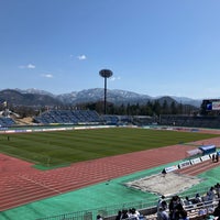 Photo taken at NDsoft Stadium Yamagata by まっちゃ on 3/16/2024