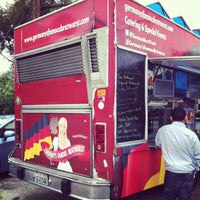 Photo taken at Germany&amp;#39;s Famous Bratwurst Truck by Pam S. on 6/14/2013