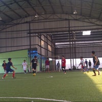 Photo taken at Langit Futsal Plaza Pondok Gede by Riski K. on 1/2/2013