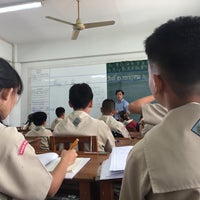 Photo taken at Sarasas Witaed Thonburi School by Aekzz P. on 7/13/2017