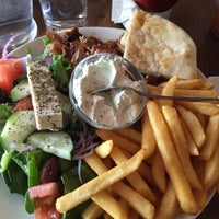 Photo taken at Pitas &amp;amp; Sticks Authentic Greek Grill by Denise S. on 6/7/2015