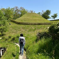 Photo taken at 高松塚古墳 by Mike R. on 4/22/2023