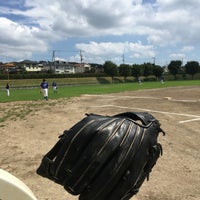 Photo taken at 大沢野川グラウンド野球場 by ぴーたん on 9/3/2016
