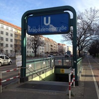 Photo taken at U Magdalenenstraße by Gley R. on 12/27/2015