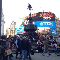 Photo taken at Piccadilly Circus by David D. on 4/20/2013