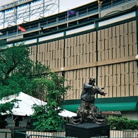 Photo taken at Harry Caray Statue by Omri Amrany &amp;amp; Lou Cella by Jeff S. on 6/24/2020