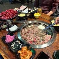 Photo taken at Thirsty Cow Korean BBQ by Carrie C. on 12/28/2018