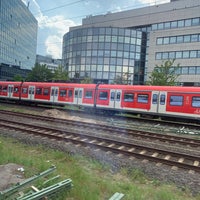 Photo taken at Bahnhof Frankfurt-Niederrad by Jan-Willem A. on 4/25/2022