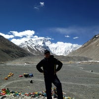 Photo taken at Mt. Everest North Basecamp by Shunyet J. on 4/28/2013