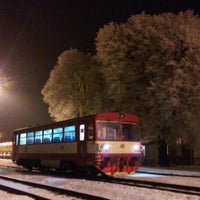 Photo taken at Železniční stanice Středokluky by Michal M. on 1/23/2016