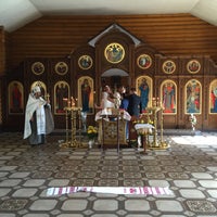 Photo taken at Храм Богоявлення і св. Жен-Мироносиць by Евгений В. on 9/26/2015