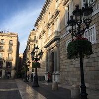 Photo taken at Plaça de Sant Jaume by Alyona K. on 5/14/2017