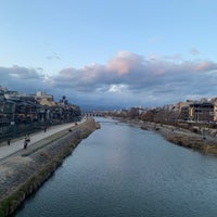 Photo taken at Shijo-ohashi Bridge by OrangeTokage on 3/8/2024