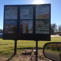subway drive thru menu