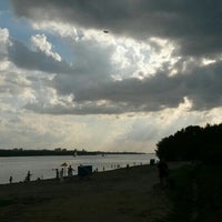 Photo taken at Зареченский пляж by Alya L. on 6/18/2016