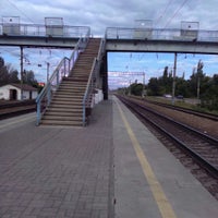 Photo taken at Пригородная Станция Сомово by anya g. on 8/31/2015