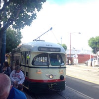 Photo taken at F- Streetcar First Stop- Beach &amp;amp; Jones by Mark R. on 6/16/2016