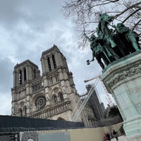 Photo taken at Parvis Notre-Dame — Place Jean-Paul II by YS on 3/5/2023