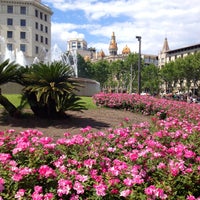 Photo taken at Plaça de Catalunya by 💎Katya💎 on 5/4/2013