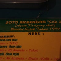 Review Soto Ayam Ambengan Cak Jo