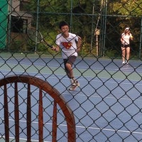 Photo taken at Krungthon Tennis Court by Valairat T. on 3/31/2013