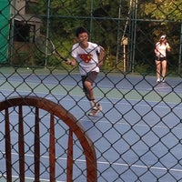 Photo taken at Krungthon Tennis Court by Valairat T. on 12/23/2012