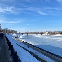 Photo taken at Староволжский мост by Mark C. on 3/3/2022